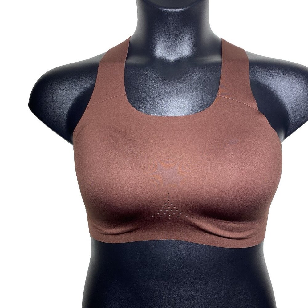 Brooks 30DD/E Dare Crossback 2.0 Sports Bra Run Raisin Copper Pullover Wicking - Picture 10 of 10